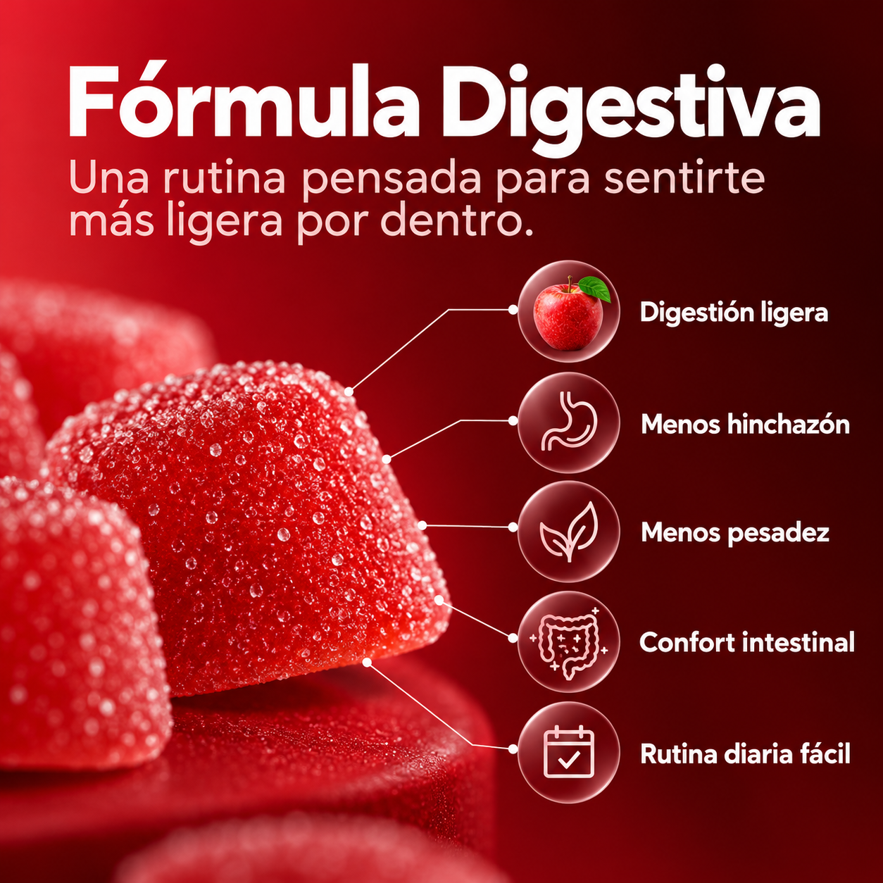 Gummies Vinagre de Manzana | +65 Unidades
